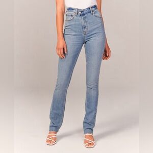 Abercrombie & Fitch Light Blue Straight Leg Jeans xl